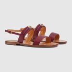 Gucci Women’s sandal with Interlocking G and Web - Image 2